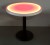 30 Inch Round Light Up Glow Top Table with Round Black Base