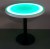 30 Inch Round Light Up Glow Top Table with Round Black Base