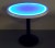 30 Inch Round Light Up Glow Top Table with Round Black Base