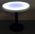 30 Inch Round Light Up Glow Top Table with Round Black Base