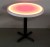 30 Round Light Up Glow Top Table with Black Cross Base