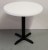 30 Round Light Up Glow Top Table with Black Cross Base