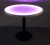 36 Inch Round Light Up Glow Top Table with Round Black Base