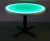 42 Round Light Up Glow Top Table with Black Cross Base