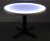 42 Round Light Up Glow Top Table with Black Cross Base