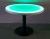 42 Inch Round Light Up Glow Top Table with Round Black Base