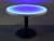 42 Inch Round Light Up Glow Top Table with Round Black Base