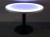 42 Inch Round Light Up Glow Top Table with Round Black Base