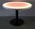 42 Inch Round Light Up Glow Top Table with Round Black Base