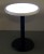 24 Inch Round Light Up Glow Top Table with Round Black Base