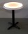 24 Round Light Up Glow Top Table with Black Cross Base