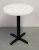 24 Round Light Up Glow Top Table with Black Cross Base