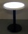 24 Inch Round Light Up Glow Top Table with Round Black Base