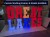 6 ft Tall LED Marquee Letters – Heavy-Duty RGB Acrylic Light-Up Letters for Weddings and Events